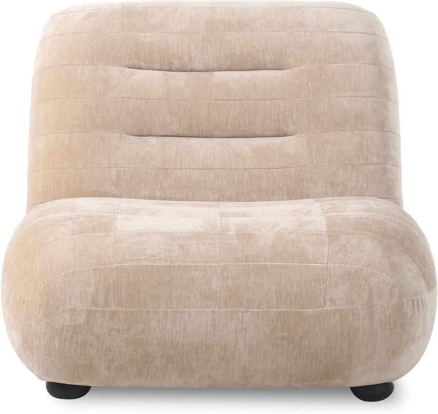 Dutchbone Wyatt Fauteuil Velours Beige