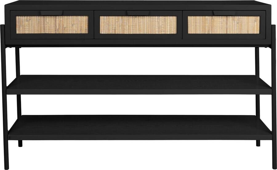 Dutchbone Sidetable Yasu Hardhout 120 x 38cm Zwart