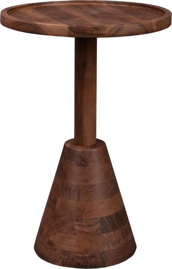 Dutchbone Bijzettafel Zion Acaciahout 40cm Bruin Rond