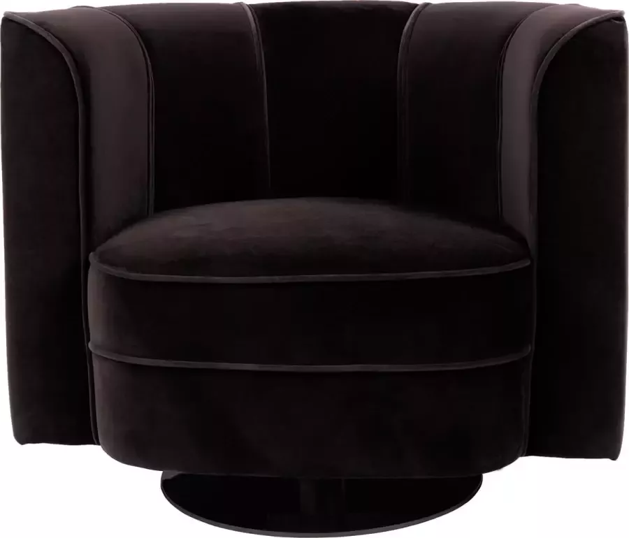 Dutchbone Lounge Chair Flower Black