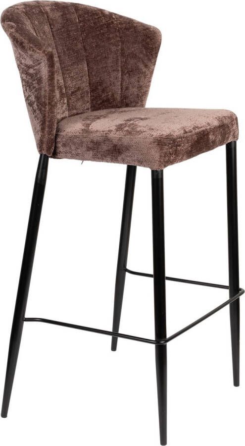 Dutchbone Georgia Counter Barkruk 75 cm Paars Set van 2 - Foto 2