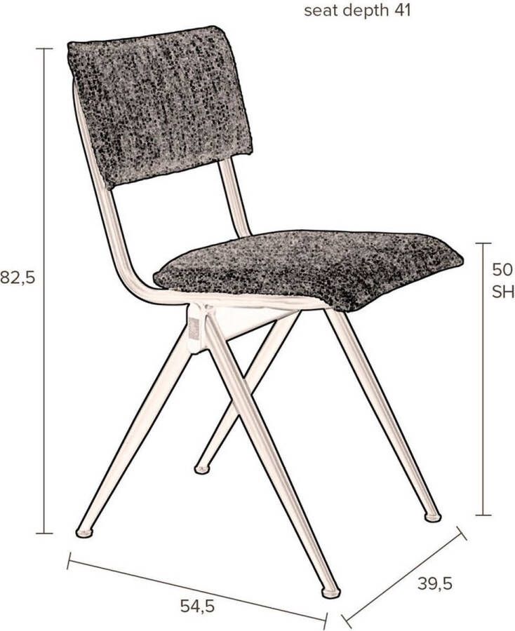 Dutchbone New Willow Eetkamerstoelen Forest Green Set van 2 - Foto 2