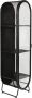 Dutchbone Vitrinekast Oval 181 x 46cm Zwart - Thumbnail 2