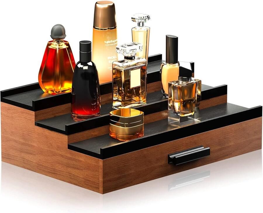Dutchers Cosmetische Opbergdoos met Lade Displaystand voor Parfum Sieradenhouder Sieradendoos Organizer waardvolle spullen Kast Accessoires