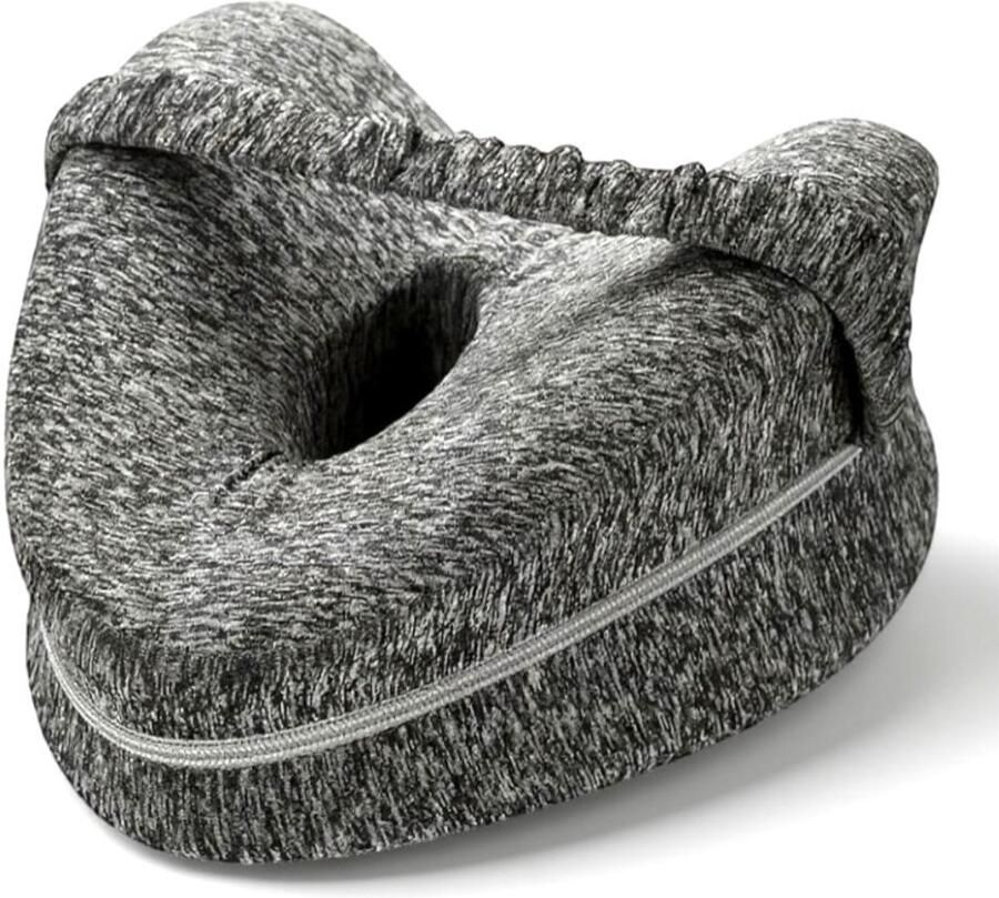 Dutchers. Orthopedisch Kniekussen Met Wasbare Hoes Ademend Materiaal Houding Correctie Zijslaapkussen voor in bed Hart Vorm Ergonomisch Beenkussen Heupklachten Artrose Houding correctie Donkergrijs - Foto 2