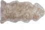 Dutchskins Designer schapenvacht vloerkleed 135 x 60 cm patchwork Beige; Creme; Linnen Hoogpolig vloerkleed natuurlijke vorm - Thumbnail 1
