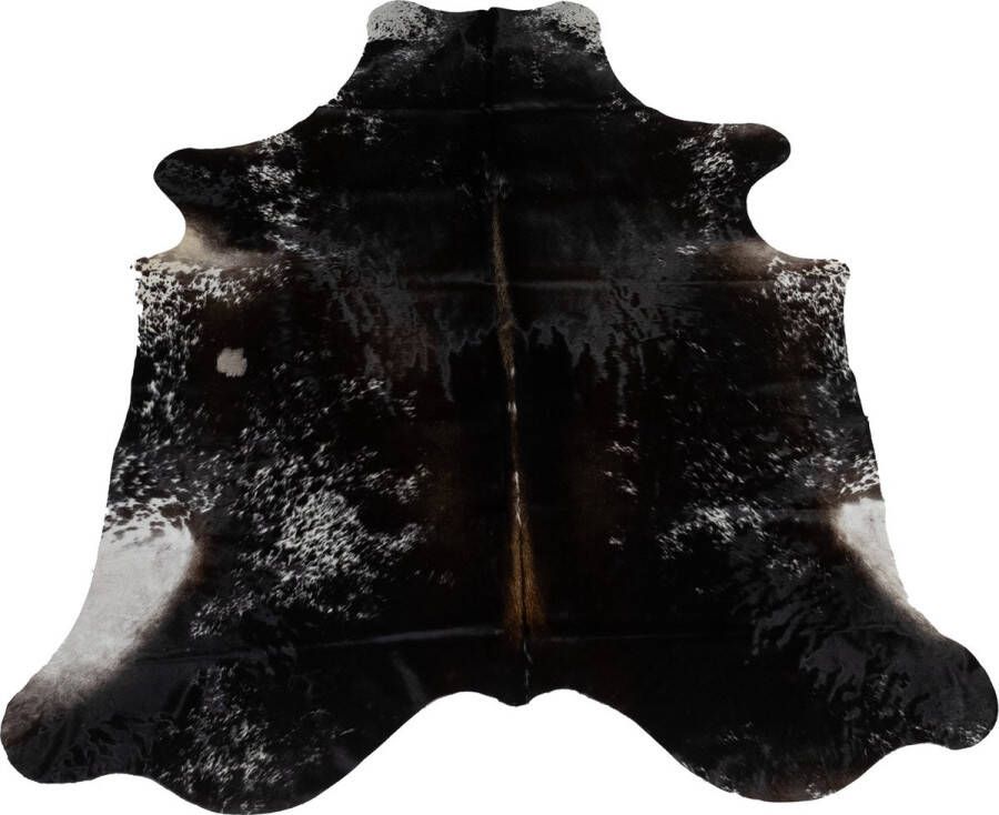Dutchskins Koeienhuid vloerkleed Zwart Koeienkleed Zwart mooie dikke kwaliteit handgeselecteerde koeienvellen Ecologisch gelooid Uniek gefotografeerde koeienhuiden - Foto 2
