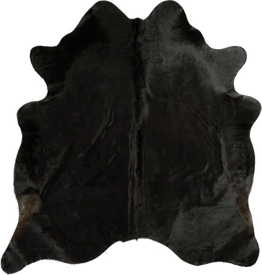 Dutchskins Koeienhuid vloerkleed Zwart Koeienkleed Zwart mooie dikke kwaliteit handgeselecteerde koeienvellen Ecologisch gelooid Uniek gefotografeerde koeienhuiden