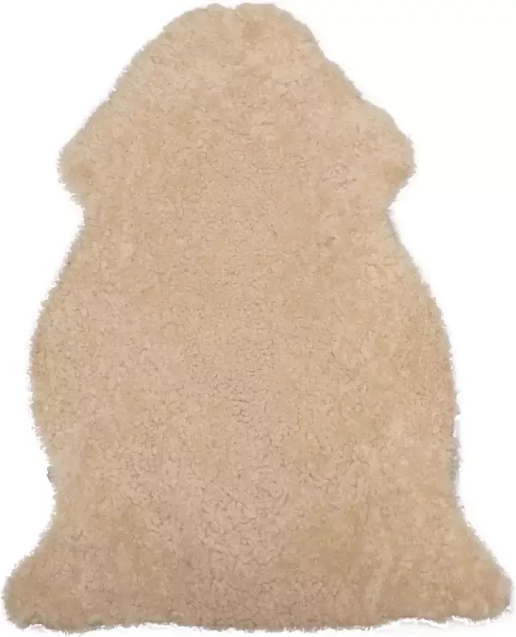 Dutchskins Schapenvacht echt Schapenvacht vloerkleed kortharig Beige creme