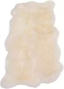 Dutchskins Schapenvacht vloerkleed ivoor wit xxl 110 x 210 cm Extra grote schapenvacht xxl