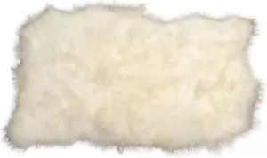 Dutchskins Schapenvacht vloerkleed langharig wit 130 x 185 cm IJslands xxl schapenvacht wit langharig plaid schapenvacht