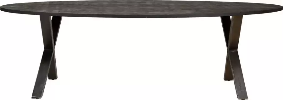 Duverger Black Omerta Eetkamertafel ovaal 240cm massief acacia gun metaal - Foto 1