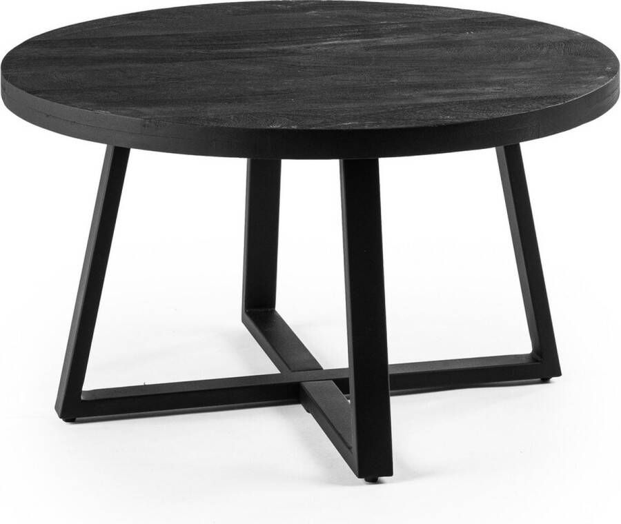 Duverger Black Salontafel acacia -zwart rond 70cm