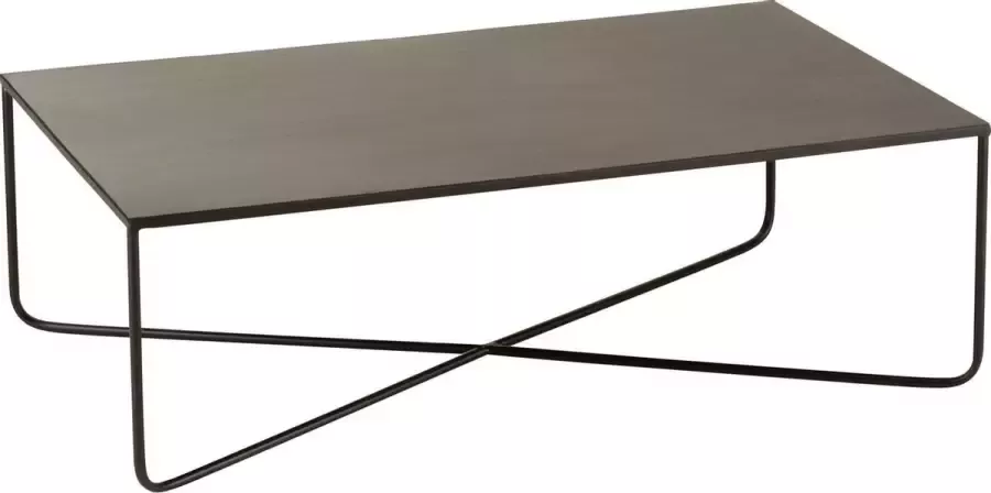 Duverger Cross Salontafel zwart metaal gekruist frame - Foto 1