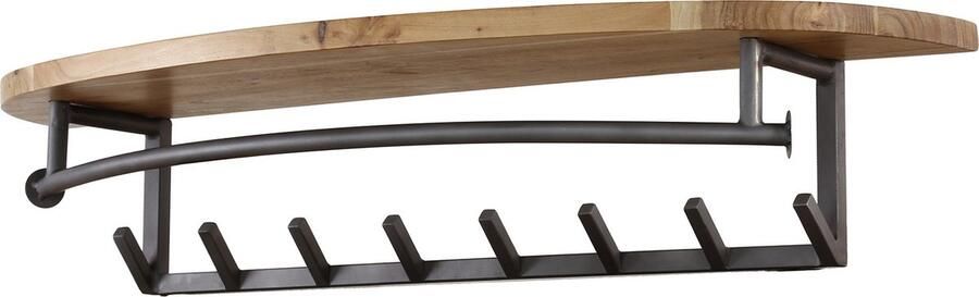 Duverger Akubra Kapstok acacia 8 haken 1 roede afgeronde hoedenplank