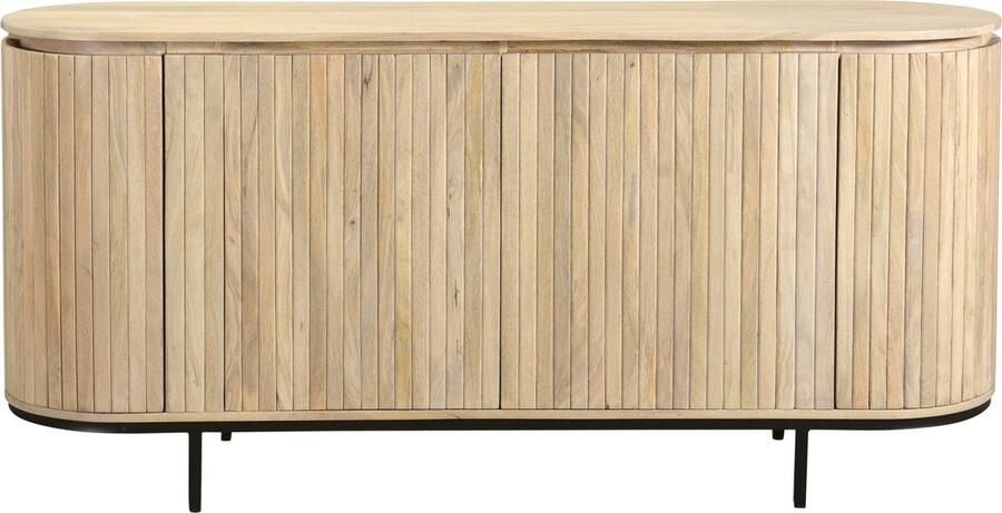 Duverger Durango Dressoir mango naturel 4 deuren stalen pootjes 170cm