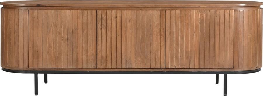 Duverger Durango TV-meubel mango naturel 3 deuren stalen pootjes 170cm