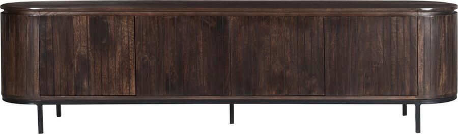 Duverger Durango TV-meubel mango walnoot 3 deuren stalen pootjes 210cm