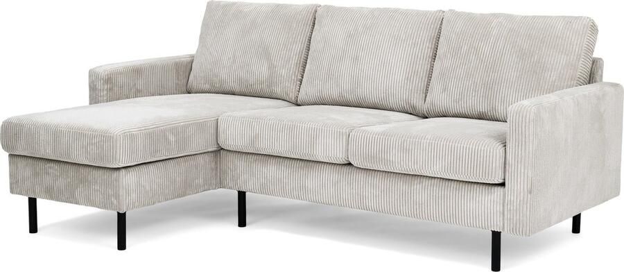 Duverger Moquette Sofa 3-zitbank chaise longue links of rechts ribfluweel naturel