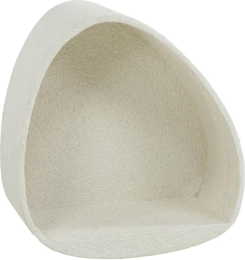 Duverger Shaped Alabaster Wandschap marmer composiet wit driehoekig ophangbaar