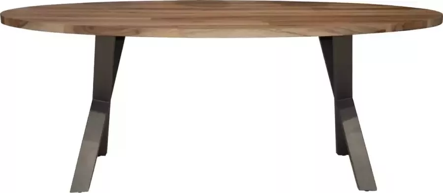 Duverger Oval Eettafel 200cm massief Saja notenhout naturel ovaal - Foto 1