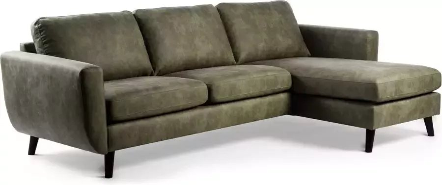 Duverger Savannah Sofa 3-zitbank chaise longue links of rechts stof Savannah groen