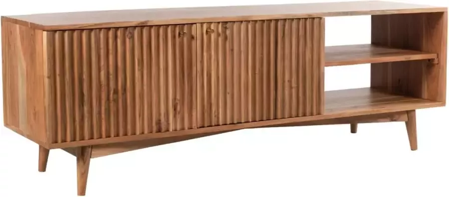Duverger Scandinavian Piano TV-meubel 2 deuren 2 nissen massief acacia naturel - Foto 1