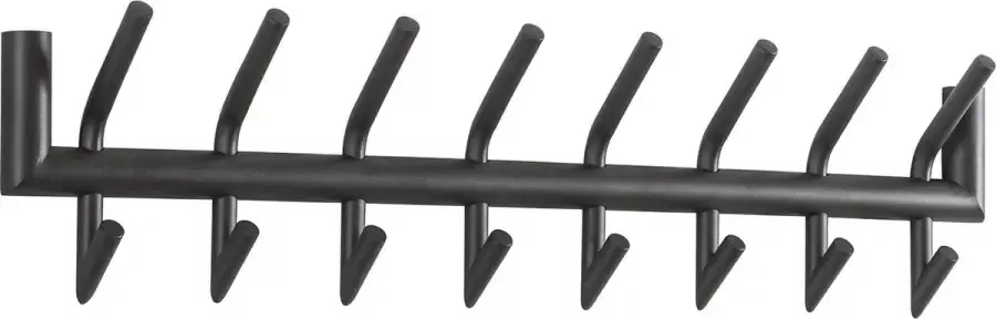 Duverger Steel Pipe Kapstok ronde buis staal donkergrijs mat 2x8 16 ophangmogelijkheden - Foto 1