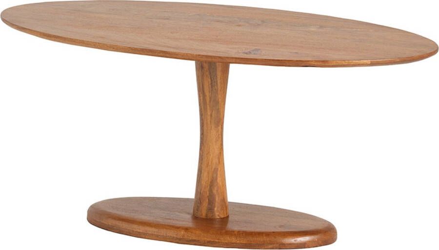 Duverger Timber Eettafel massief mango ovaal naturel gelakt