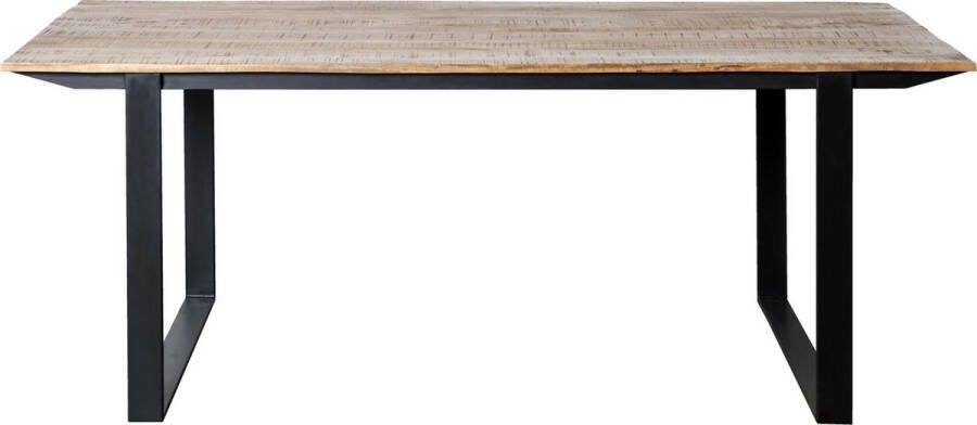 Duverger Tropical Eettafel 200cm mangohout staal rechthoekig