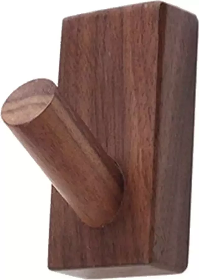 DWIH Nordic Design 2 stuks kapstok haken Walnoot- model BLIX- Modern Design