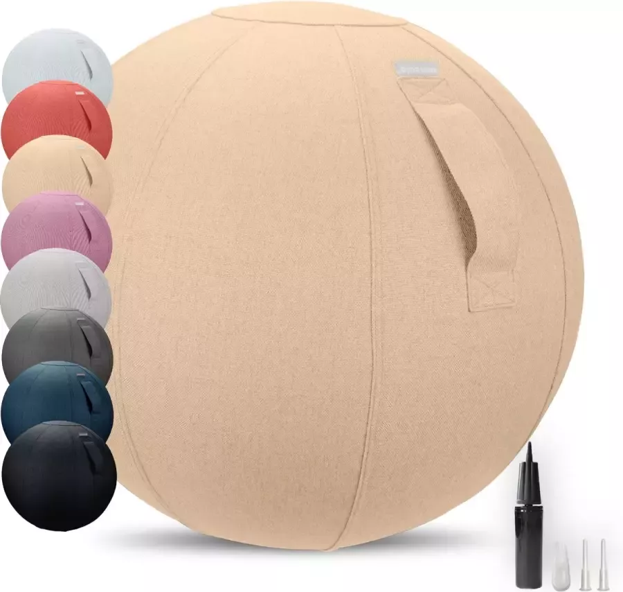 Dynaseat – Ergonomische Zitbal voor Kantoor en Thuis – Incl pomp – Beige 65 cm