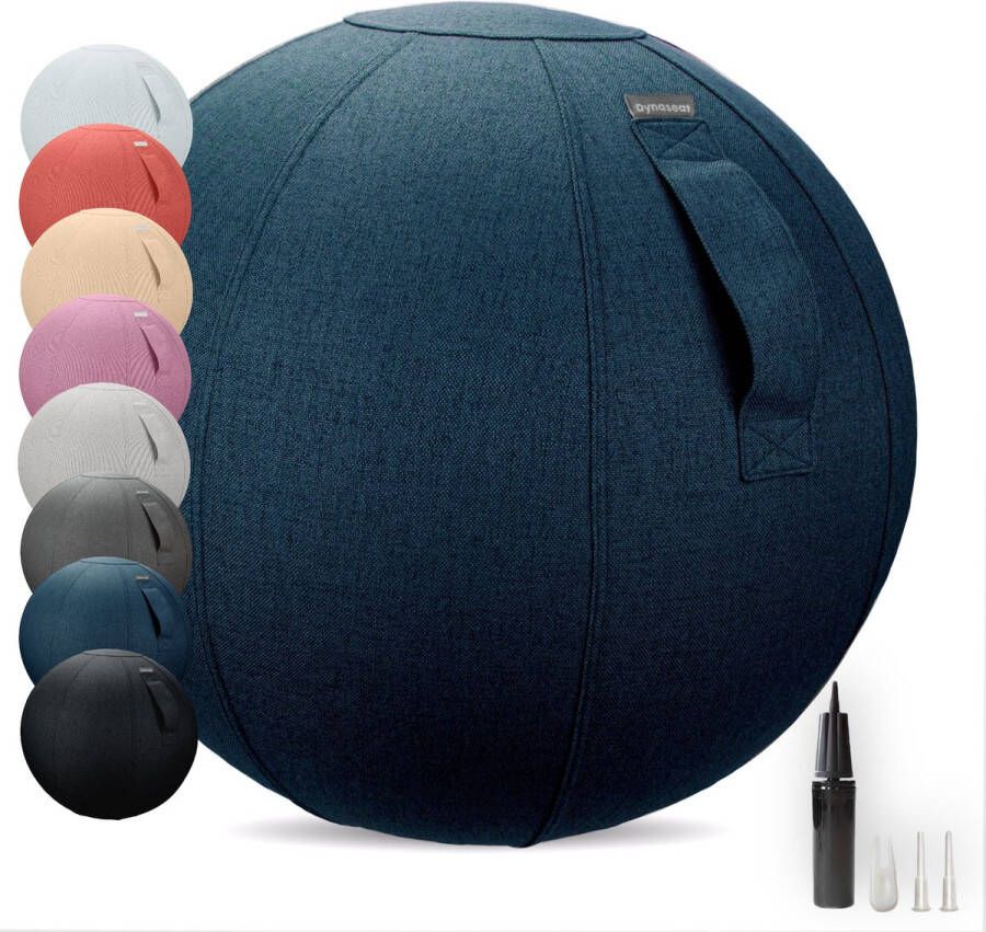 Dynaseat – Ergonomische Zitbal voor Kantoor en Thuis – Incl pomp – Blauw 65 cm