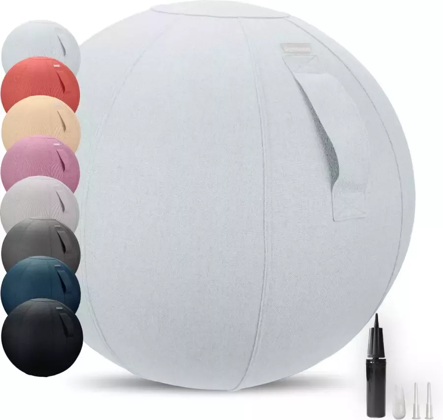 Dynaseat – Ergonomische Zitbal voor Kantoor en Thuis – Incl pomp – Lichtblauw 65 cm