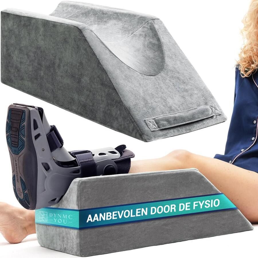 DYNMC you Ergonomisch Beenkussen Rugslaper Ergonomisch Wigkussen met Geheugenschuim Wasbaar Keilkussen 68x25x22 cm voor Ontspanning en Comfort Positioneringskussen Beenverhoger voor in Bed Been Kussen Orthopedische Leg Raiser
