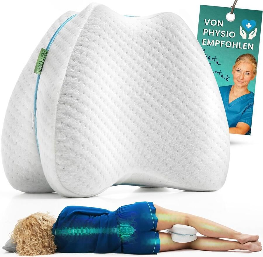 DYNMC you Kniekussen voor in Bed Zijslapers Ergonomisch Memory-Schuim Beenkussenvoor Comfort en Ondersteuning Ademend en Wasbaar 26x22 cm Kniekussen Traagschuim Orthopedisch Knie Kussen