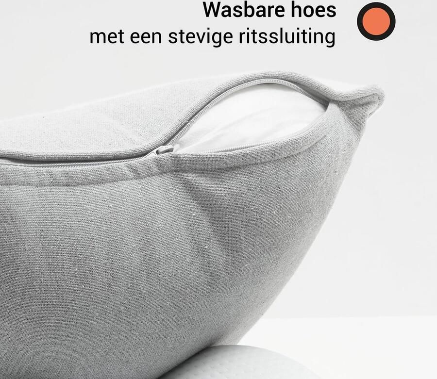 DYNMC you Sierkussen met Binnenkussen en Hoes 2 Stuks 45 x 45 cm Grijs Kussens Woonkamer Oeko TEX Katoen Comfortabele Sierkussens voor op de Bank Decoratie Kussens Wasbaar Met Ritssluiting