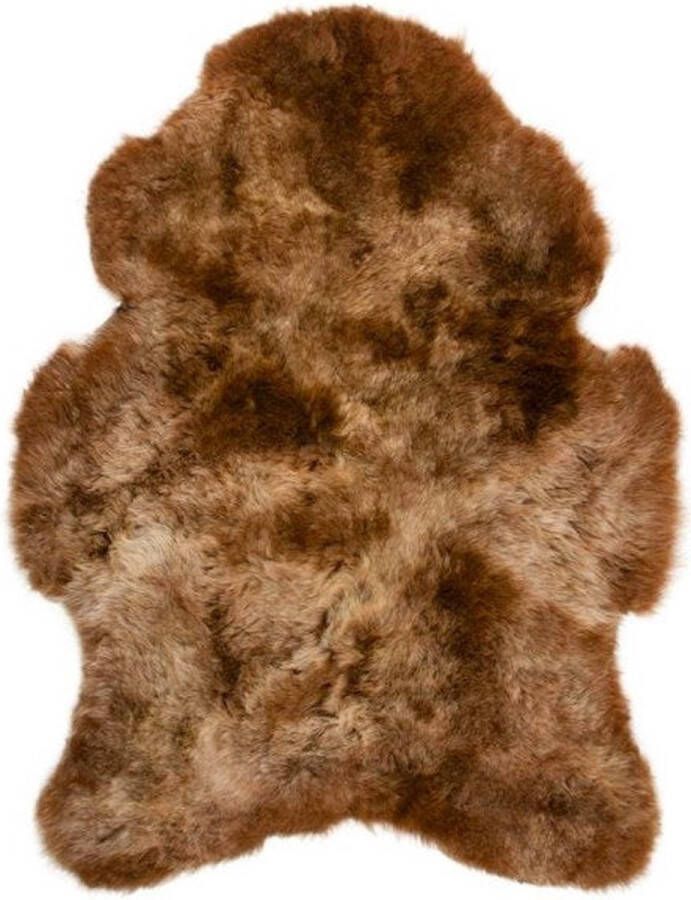Dyreskinn Schapenvacht IJslands Lichtbruin kort 100 x 65 cm