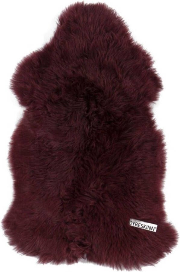 Dyreskinn Schapenvacht Merlot 100 x 65cm
