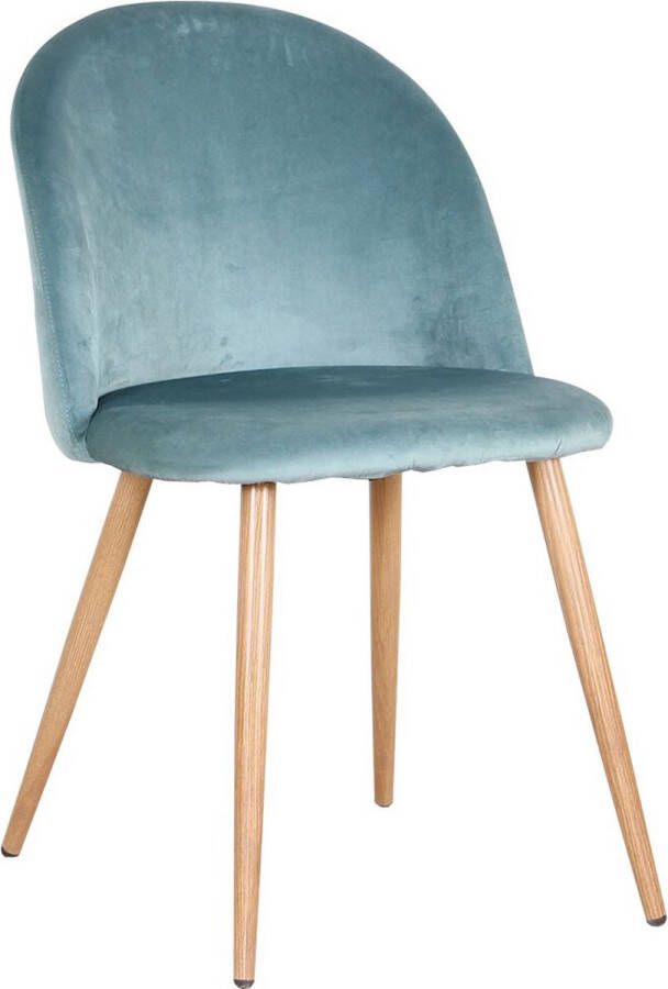 Dytroux Fluwelen Eetkamerstoel Set van 4 – Velvet Keuken Stoelen Met Metalen Poten – Woonkamer Stoelen