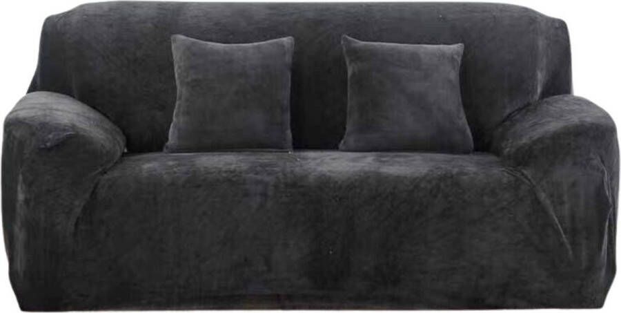 Dytroux Zetelhoes 3 Zits – 190 – 230 CM Bankhoes – Grijs – Fluwelen Stretch – Hoge Kwaliteit