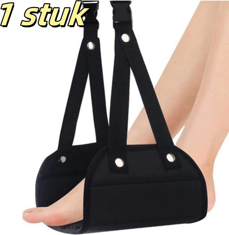 1 artikel Hangende voetenbank Reizen & Buiten Kantoor & Lunchpauze Voetenbank Draagbaar Verstelbare hoogte Zwart