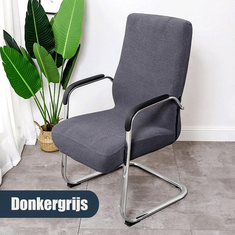 1-delige bureaustoelhoes afneembare elastische universele stretch stoelhoes geschikt voor een rugleuning van 45-56 cm