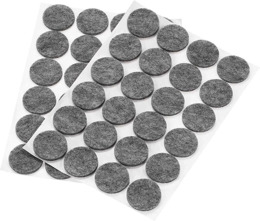 1 Inch Self-Adhesive Furniture Slides 48 Pieces Round Felt Glides Hardwood Floor Protectors for Lamps Table Chair Legs Furniture Grey PATIKIL
