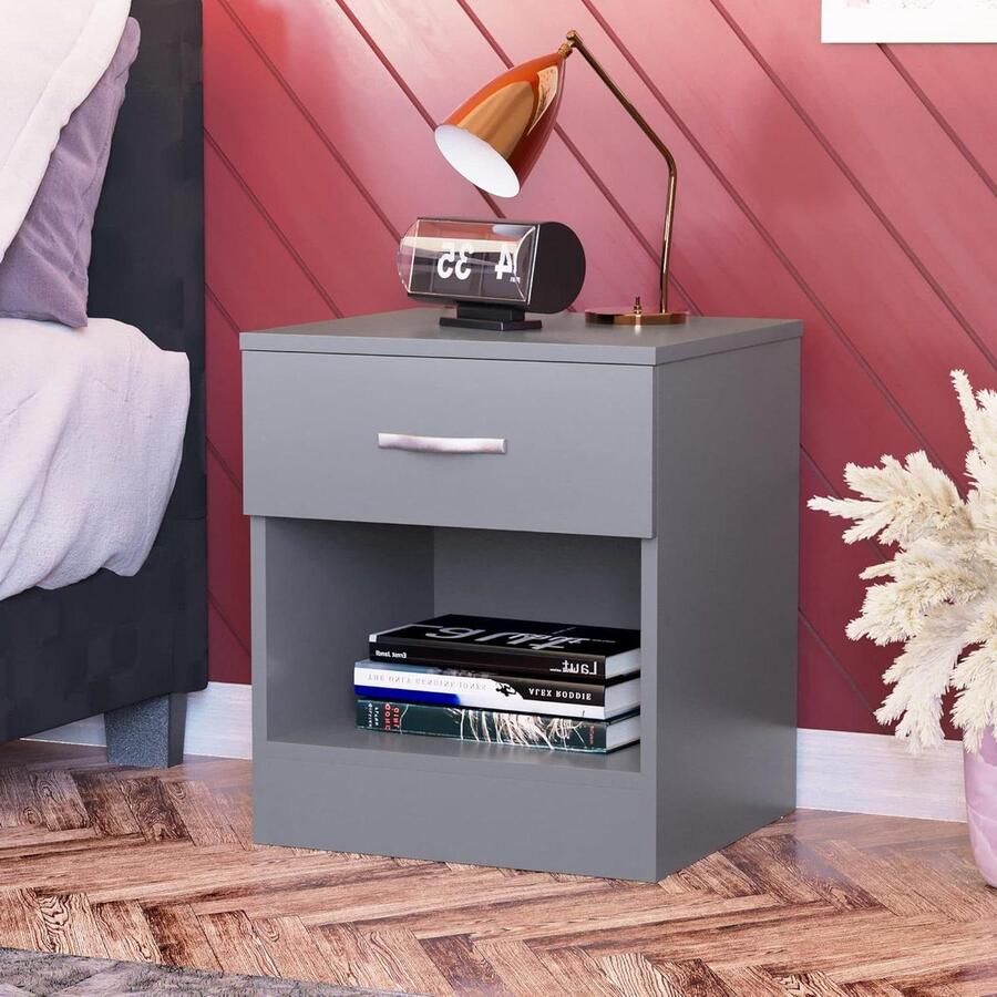 1 Lade Grote Opslag Unit met Schuifladen Grijs