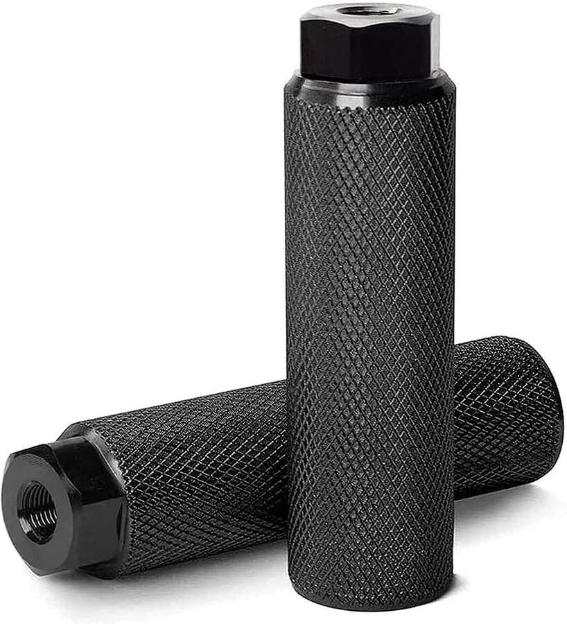 1 Pair Bicycle Footrests Pins Rear Feet Pedals Stunt Pins Suitable for Mountain Bikes and Bikes Mounted on The Bearing Black SUpoetry