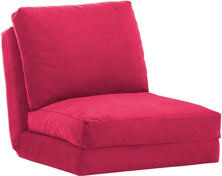 1-Persoons Slaapbank Stijlvol Rood-Fuchsia Design Comfortabel & Ruimtebesparend 60x60x81cm