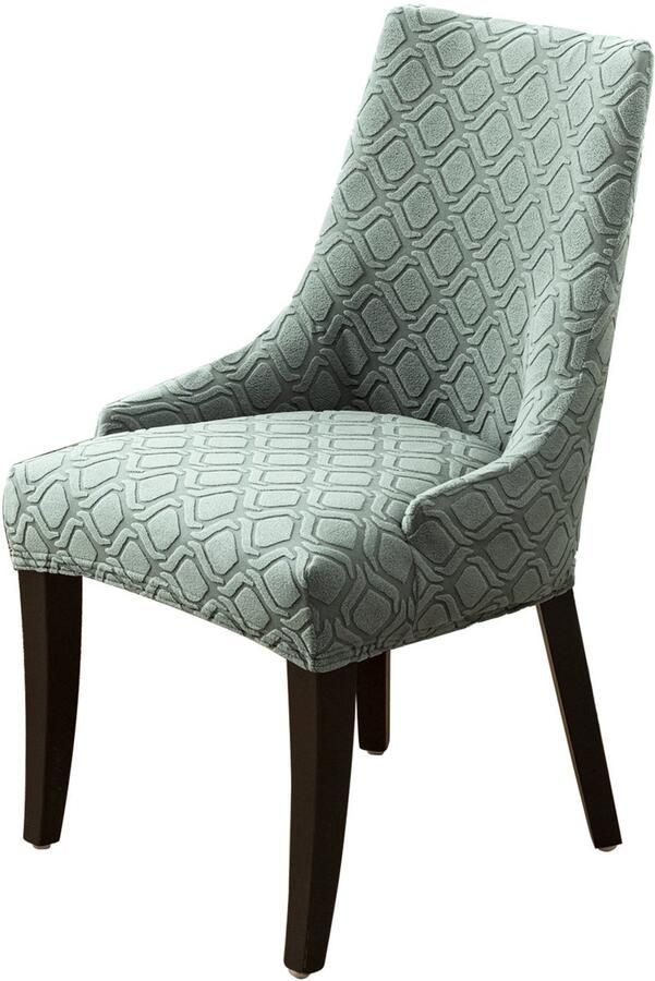 1 stuk effen kleur met patroon fauteuil hoes home stoelhoes gebreide stoel hoes polyester stoelhoes boon groen