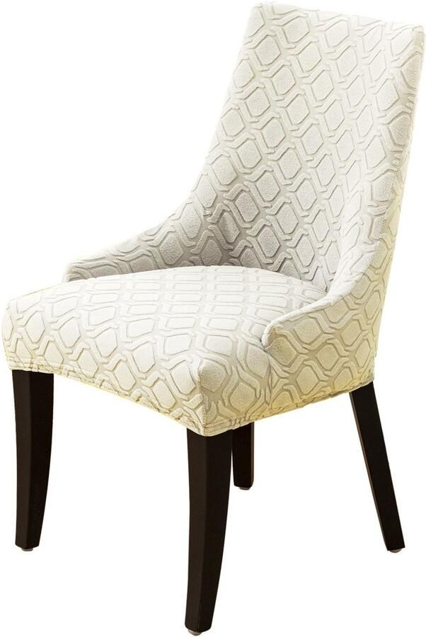 1 stuk effen kleur met patroon fauteuil hoes home stoelhoes gebreide stoel hoes polyester stoelhoes beige