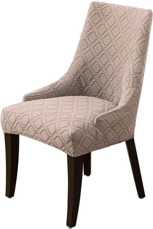 1 stuk effen lint patroon fauteuil hoes home stoel hoes gebreide stoel hoes polyester stoelhoes zandkleur